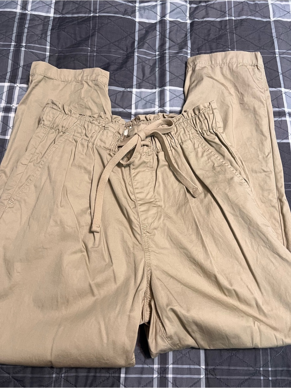 LOFT Khaki Drawstring Chinos - Light Tan - Picture 4 of 4